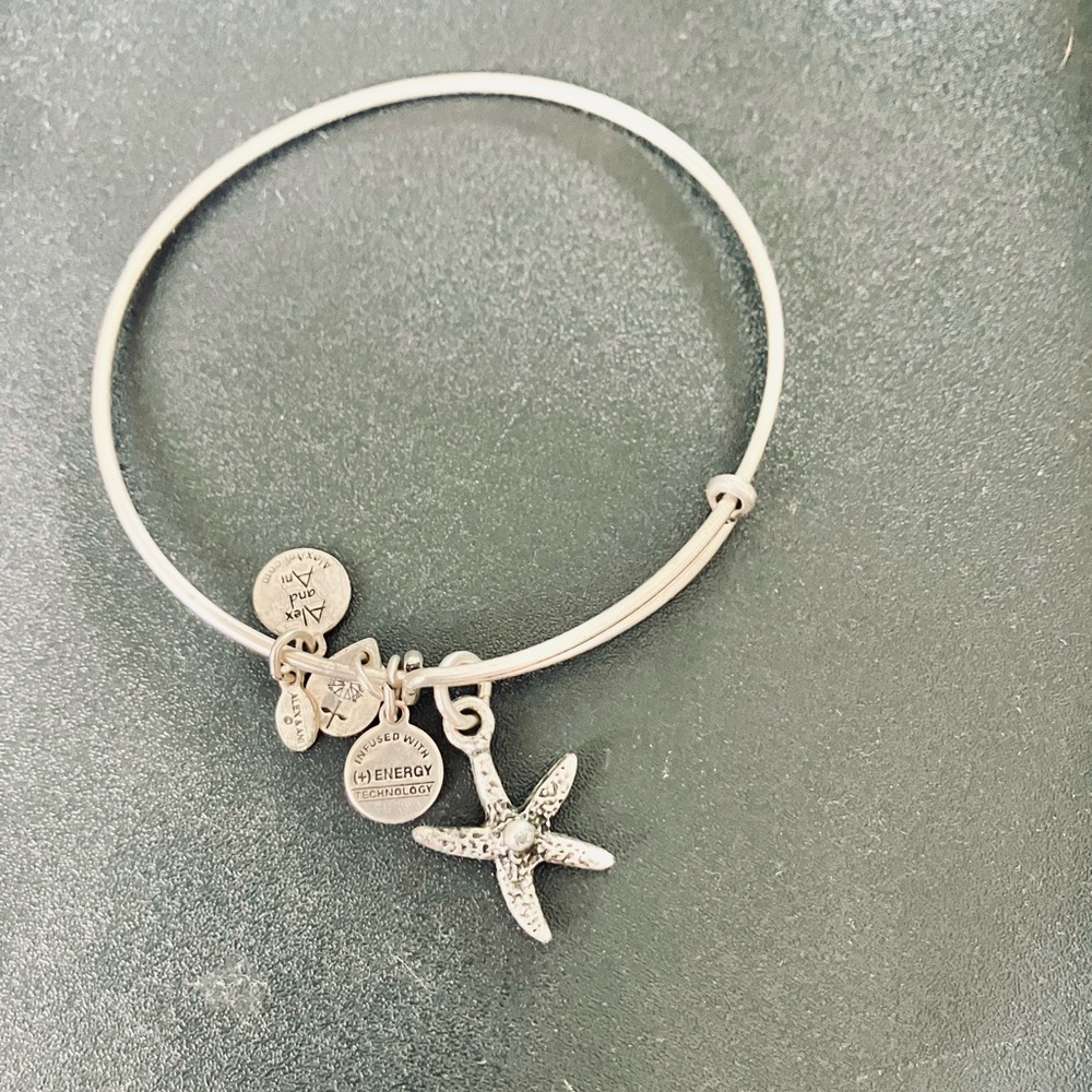 Alex and Ani Silver Starfish Bracelet